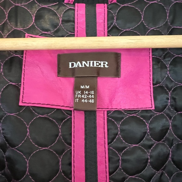 Danier Leather Fushia Motto Jacket - Picture 4 of 5
